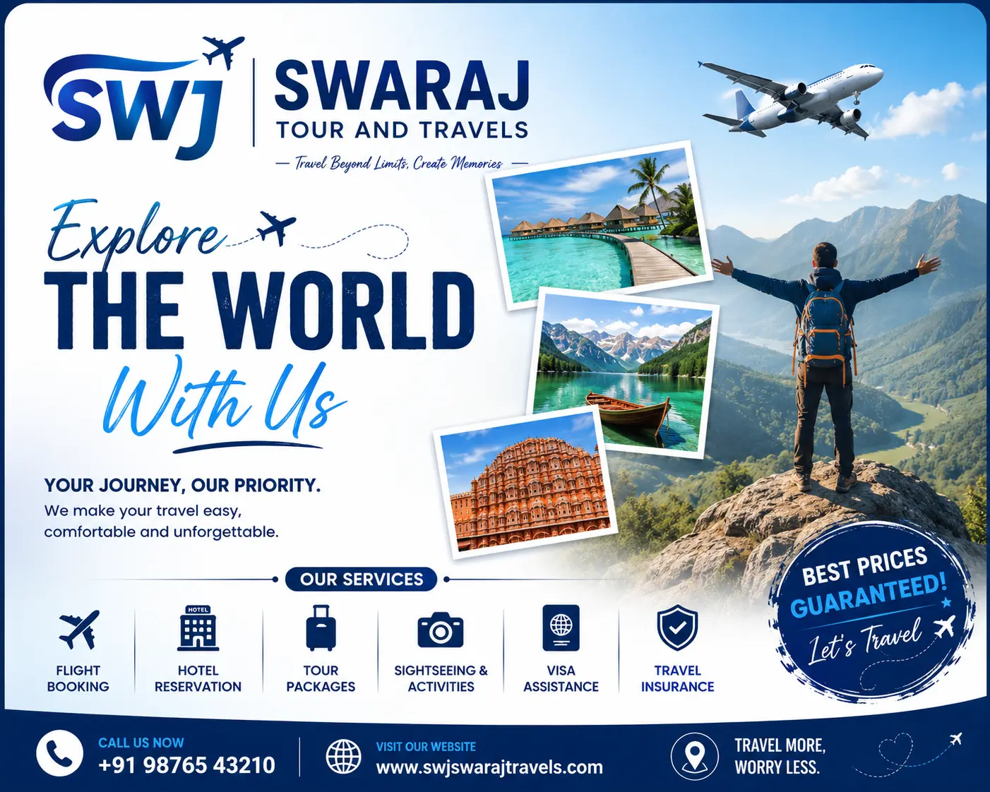 SWJ Swaraj Tours – Laravel Travel Website Screenshot